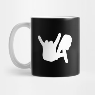 Medium LA Rocks Silhouette, White Mug